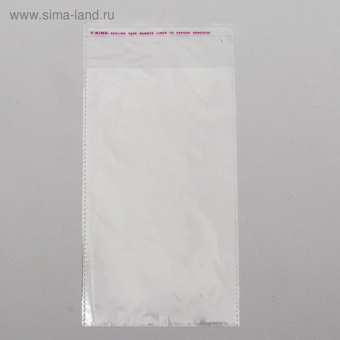 Пакет БОПП с клеевым клапаном 10 х 18/4 см, 25 мкм
Пакет БОПП с клеевым клапаном 10 х 18/4 см, 25 мкм