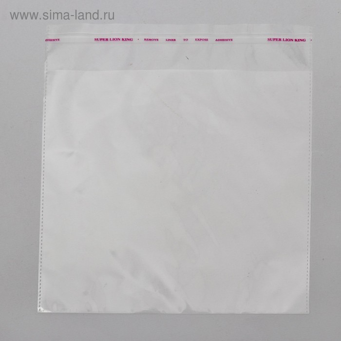 Пакет БОПП с клеевым клапаном 20 х 20/4 см, 25 мкм
Пакет БОПП с клеевым клапаном 20 х 20/4 см, 25 мкм