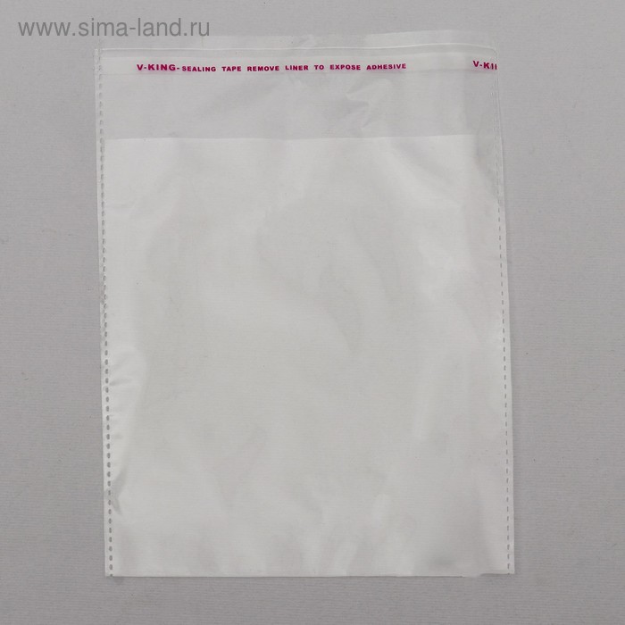 Пакет БОПП с клеевым клапаном 12 х 14/4 см, 25 мкм
Пакет БОПП с клеевым клапаном 12 х 14/4 см, 25 мкм