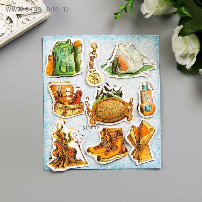Наклейка картон 2 слоя "Поход" МИКС 19х12,5 см
Наклейка картон 2 слоя "Поход" МИКС 19х12,5 см