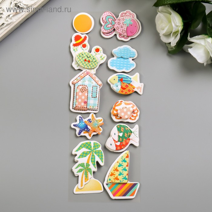 Наклейка картон "Морской мир/Динозавры" с блёстками МИКС 25х8 см
Наклейка картон "Морской мир/Динозавры" с блёстками МИКС 25х8 см