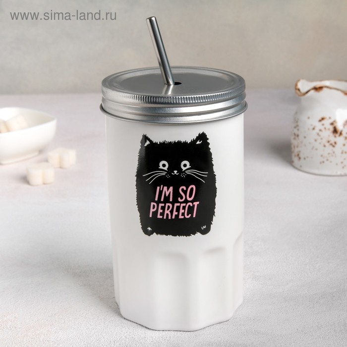 Стакан «Котики», 480 мл, с трубочкой и металлической крышкой, рисунок МИКС
Стакан «Котики», 480 мл, с трубочкой и металлической крышкой, рисунок МИКС