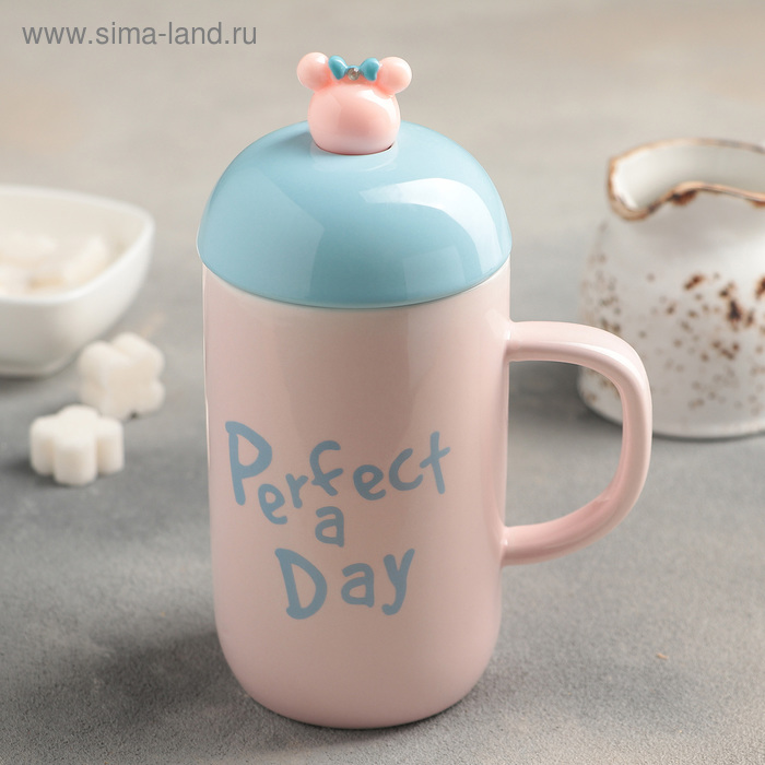 Кружка керамическая с крышкой и ложкой «Хорошего дня», 400 мл, рисунок МИКС
Кружка керамическая с крышкой и ложкой «Хорошего дня», 400 мл, рисунок МИКС