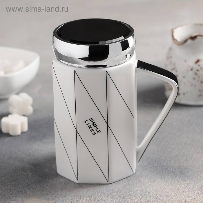 Кружка«Грани», 400 мл, с зеркальной крышкой, рисунок МИКС
Кружка«Грани», 400 мл, с зеркальной крышкой, рисунок МИКС