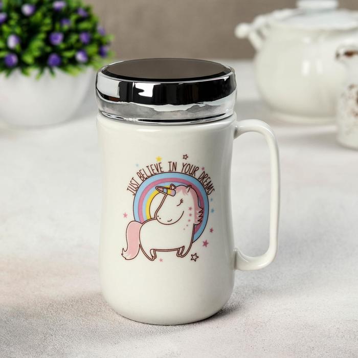 Кружка «Маленький единорог», 450 мл, с зеркальной крышкой, рисунок МИКС
Кружка «Маленький единорог», 450 мл, с зеркальной крышкой, рисунок МИКС