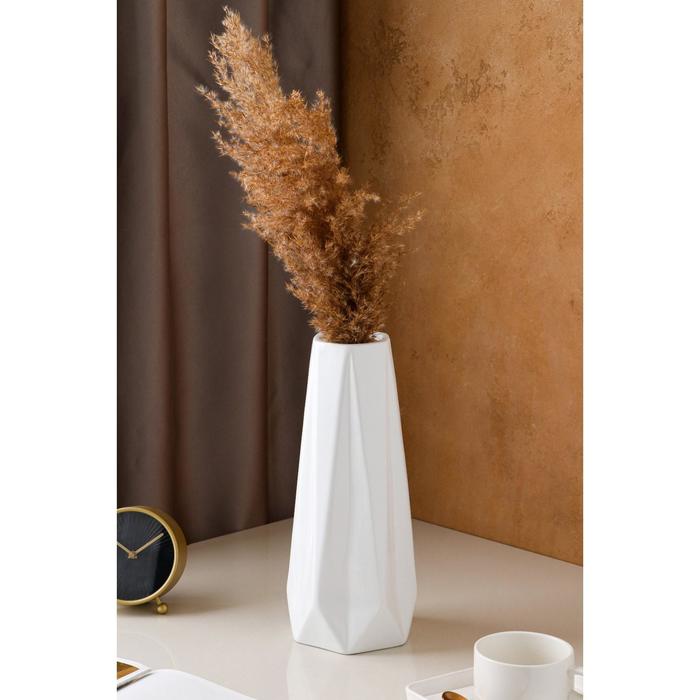 Ваза керамическая "Марокко", настольная, белая, 34 см
Ваза керамическая "Марокко", настольная, белая, 34 см