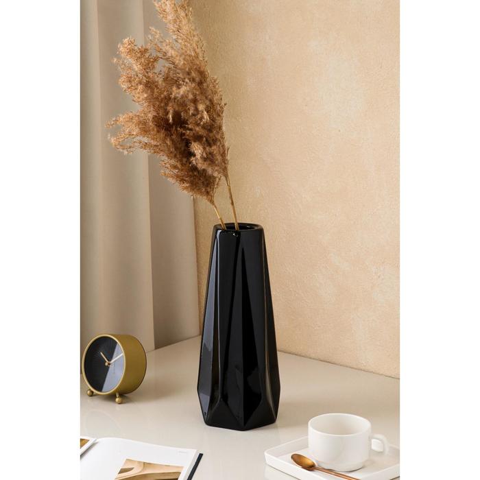 Ваза керамическая "Марокко", настольная, чёрная, 34 см
Ваза керамическая "Марокко", настольная, чёрная, 34 см