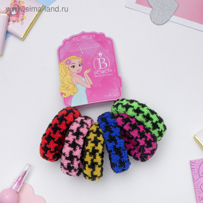 Резинка для волос "Махрушка" (набор 6 шт) гусиная лапка, 4 см, микс
Резинка для волос "Махрушка" (набор 6 шт) гусиная лапка, 4 см, микс