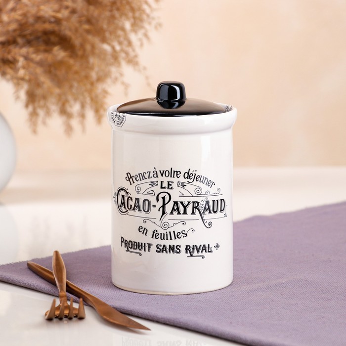 Бочонок для специй "Le Cacao Payraud", белый, керамика, 0.6 л, микс
Бочонок для специй "Le Cacao Payraud", белый, керамика, 0.6 л, микс