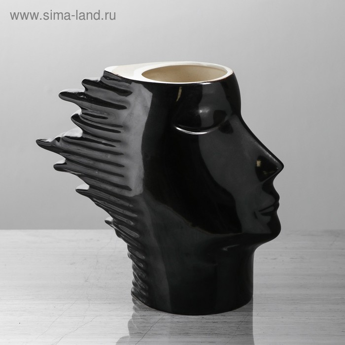 Ваза керамическая "Афродита", настольная, глянец, чёрная, 24 см
Ваза керамическая "Афродита", настольная, глянец, чёрная, 24 см