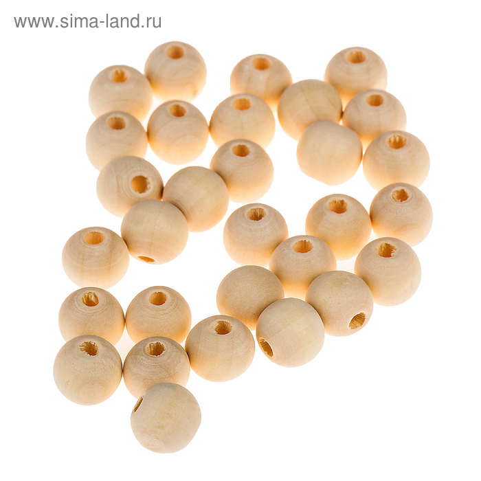Бусины деревянные d=10 мм (набор 30 шт) без покрытия 
Бусины деревянные d=10 мм (набор 30 шт) без покрытия