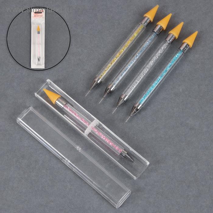 Дотс с восковым наконечником, двусторонний, 15,5 см, в пластиковом футляре, цвет МИКС
Дотс с восковым наконечником, двусторонний, 15,5 см, в пластиковом футляре, цвет МИКС