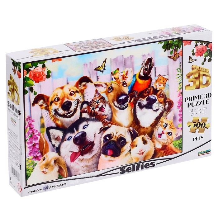3D Пазл «Селфи домашних питомцев», 500 элементов
3D Пазл «Селфи домашних питомцев», 500 элементов