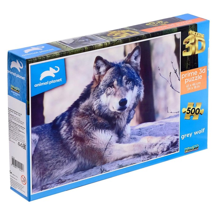 3D пазл «Волк», 500 элементов, МИКС
3D пазл «Волк», 500 элементов, МИКС
