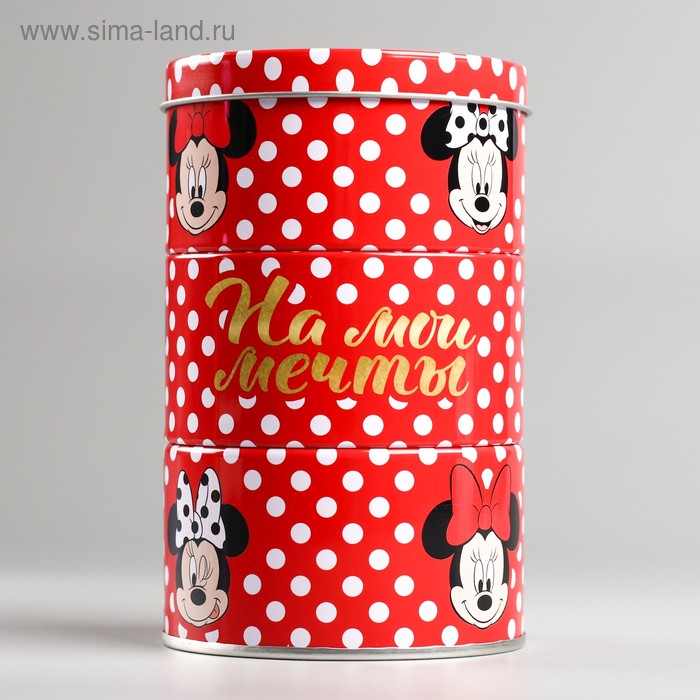 Копилка трехъярусная, Минни Маус 8,5 см х 8,5 см х 14 см
Копилка трехъярусная, Минни Маус 8,5 см х 8,5 см х 14 см