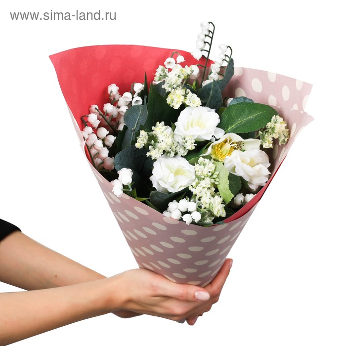 Бумага крафт белый «Для тебя» розовый горох, 0.68 × 8 м
Бумага крафт белый «Для тебя» розовый горох, 0.68 × 8 м