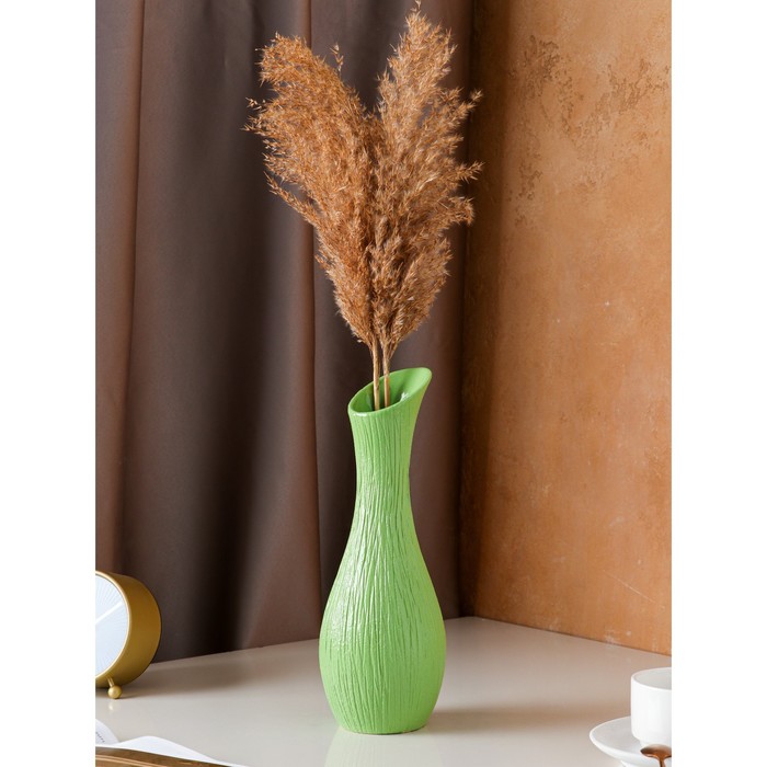 Ваза керамическая "Лиза", настольная, зелёная, 32 см
Ваза керамическая "Лиза", настольная, зелёная, 32 см