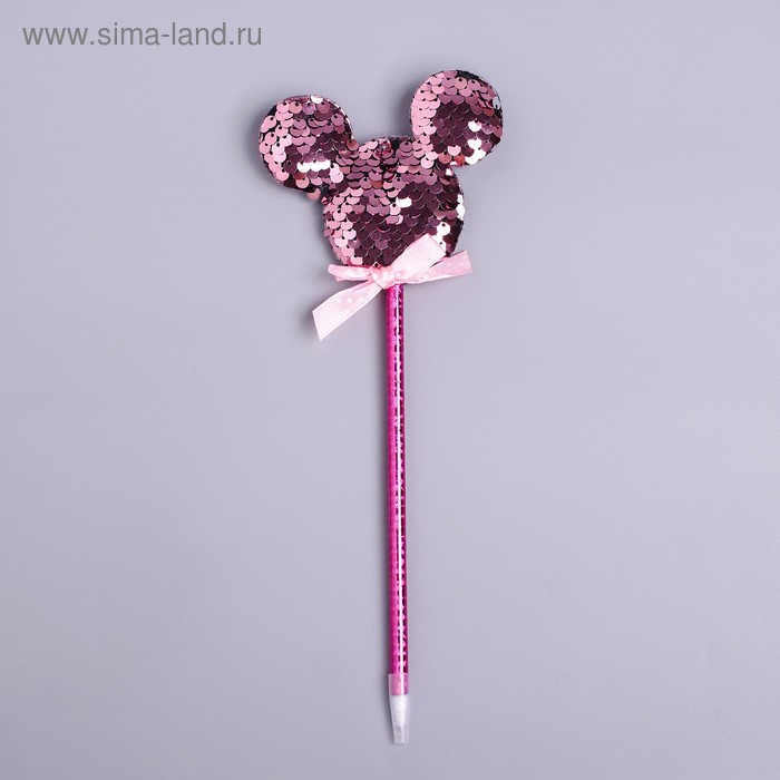 Ручка «Ушки», с пайетками, цвета МИКС
Ручка «Ушки», с пайетками, цвета МИКС