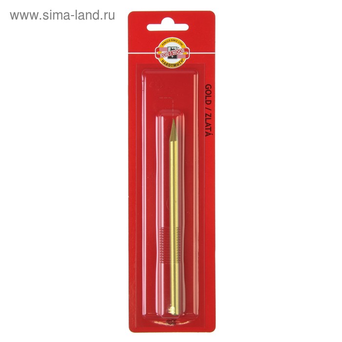 Карандаш цветной цельнографитовый Koh-I-Noor 8750/040 Progresso, в лаке, золотой, в блистере
Карандаш цветной цельнографитовый Koh-I-Noor 8750/040 Progresso, в лаке, золотой, в блистере