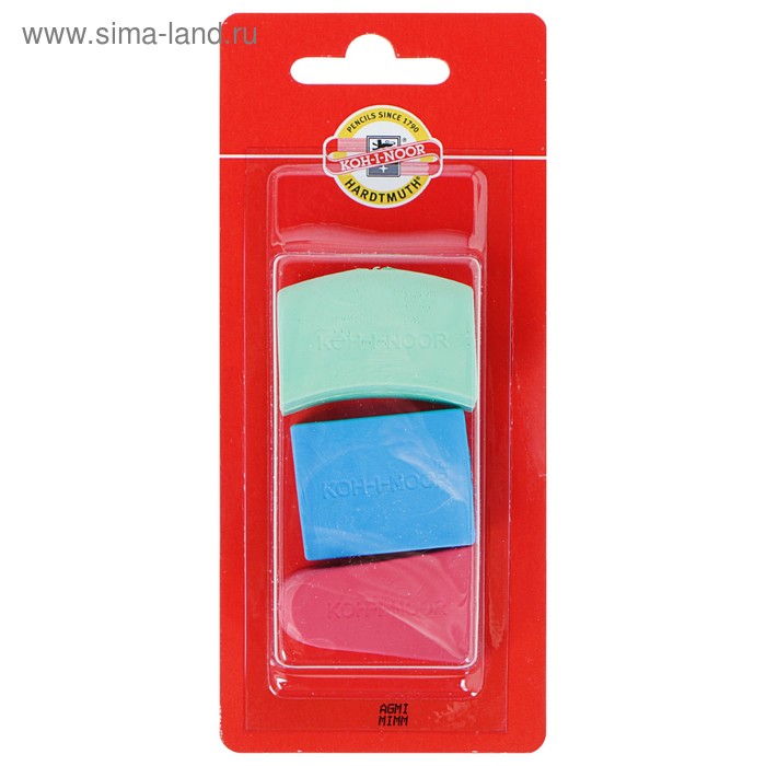 Набор ластиков 3 штуки Koh-I-Noor 6222, блистер, МИКС
Набор ластиков 3 штуки Koh-I-Noor 6222, блистер, МИКС