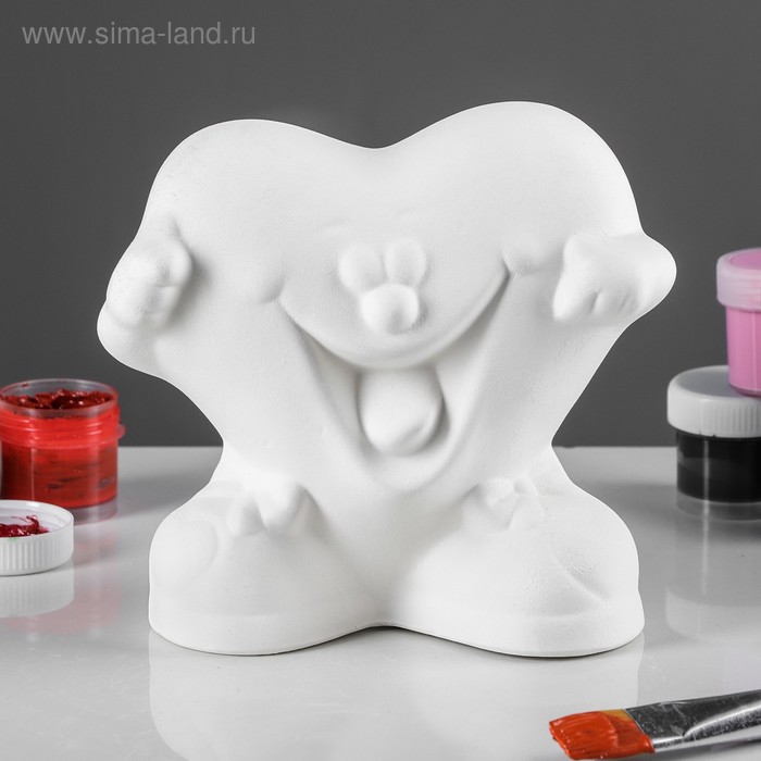 Копилка -раскраска "Сердце улыбка", под роспись, 14 см
Копилка -раскраска "Сердце улыбка", под роспись, 14 см