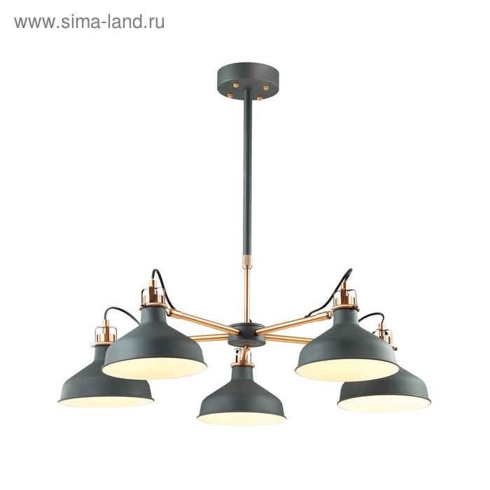 Люстра LURDI 5x40Вт E27 черный
Люстра LURDI 5x40Вт E27 черный