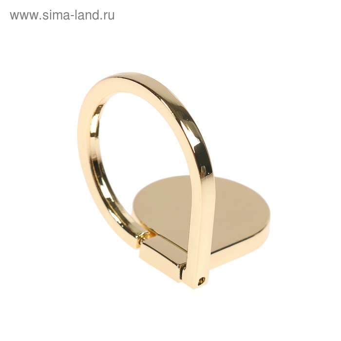 фото Держатель-подставка с кольцом для телефона luazon, в форме капли воды, цвет золото luazon home