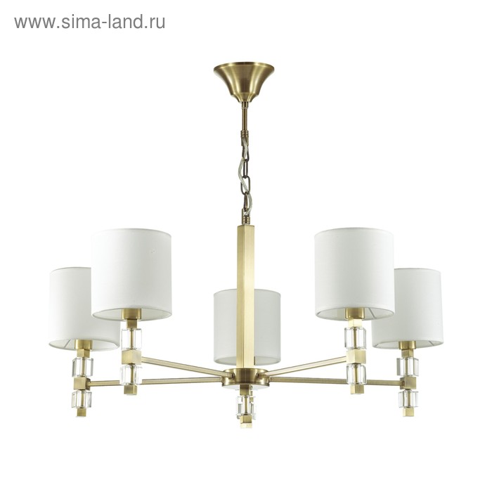 Люстра PAVIA 5x40Вт E14 бронза
Люстра PAVIA 5x40Вт E14 бронза