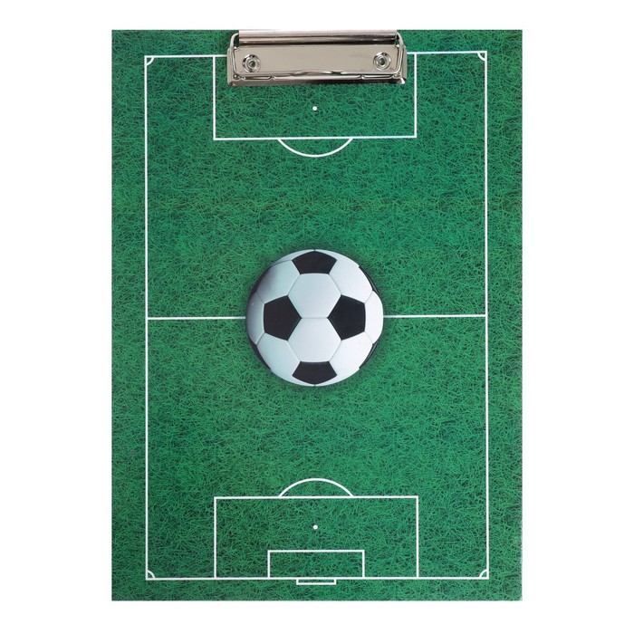 фото Планшет с зажимом а4, ламинированный картон канцбург «футбол»