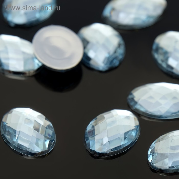 Стразы плоские овал, 13*18 мм, (набор 10шт), цвет голубой
Стразы плоские овал, 13*18 мм, (набор 10шт), цвет голубой