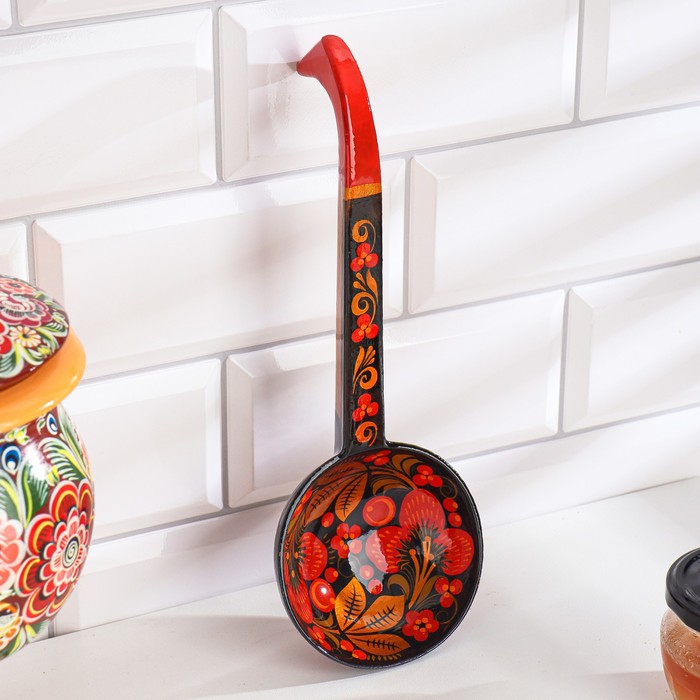 Половник «Ягодка», 25 см, хохлома
Половник «Ягодка», 25 см, хохлома