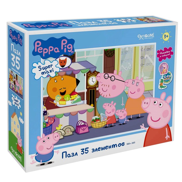 Пазл супер макси 35 элементов «Прогулка по рынку» + наклейки
Пазл супер макси 35 элементов «Прогулка по рынку» + наклейки