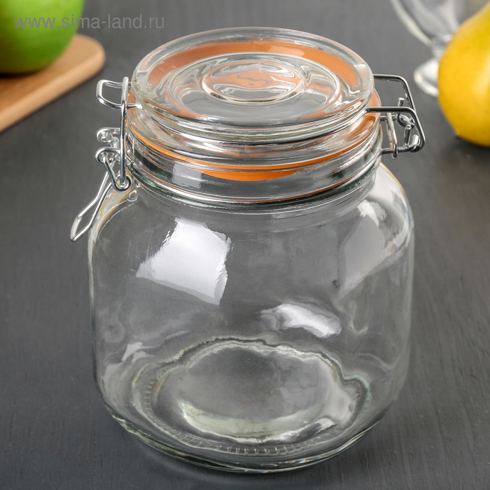 Банка для сыпучих продуктов с бугельным замком «Оптима», 1,1 л, 11×12×15 см, цвет МИКС
Банка для сыпучих продуктов с бугельным замком «Оптима», 1,1 л, 11×12×15 см, цвет МИКС