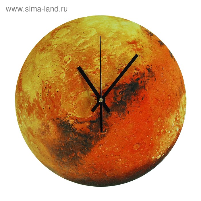 Часы настенные, серия: Интерьер, "Марс", светятся в темноте, d=30 см
Часы настенные, серия: Интерьер, "Марс", светятся в темноте, d=30 см