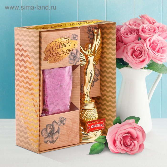 Подарочный набор "С юбилеем", награда, соль для ванны
Подарочный набор "С юбилеем", награда, соль для ванны