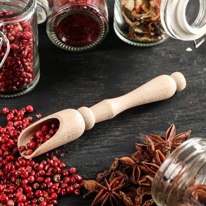 Совочек для специй "Классический", 15 х 3 см, массив бука
Совочек для специй "Классический", 15 х 3 см, массив бука