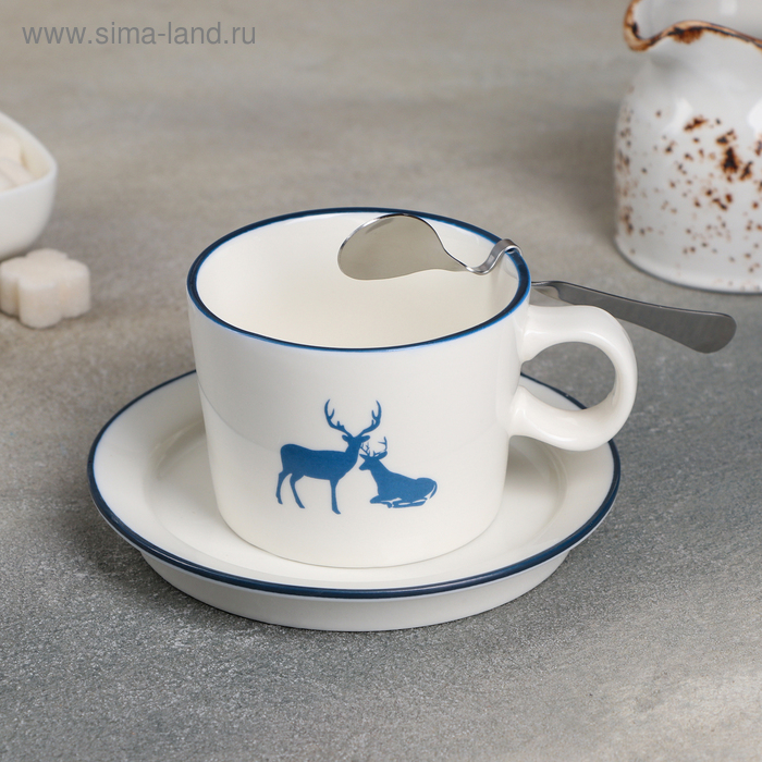 Чайная пара «Северный олень»: чашка 250 мл, блюдце 11 см, ложка, рисунок МИКС
Чайная пара «Северный олень»: чашка 250 мл, блюдце 11 см, ложка, рисунок МИКС