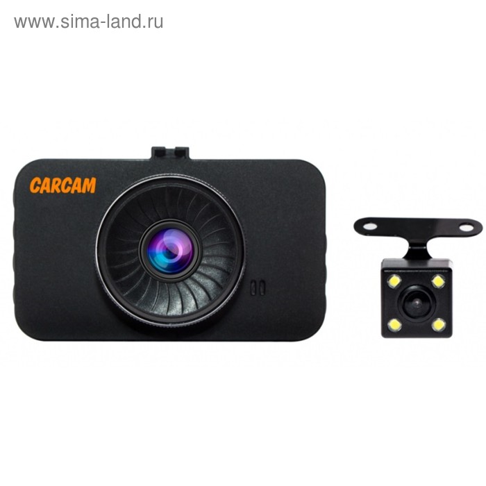 фото Видеорегистратор carcam каркам f3, две камеры, 3", обзор 145°, 1920 х 1080