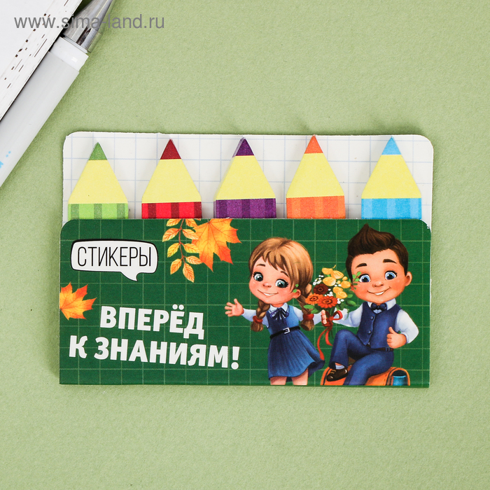 Набор стикеров-закладок «Вперёд к знаниям!», 5х8см
Набор стикеров-закладок «Вперёд к знаниям!», 5х8см