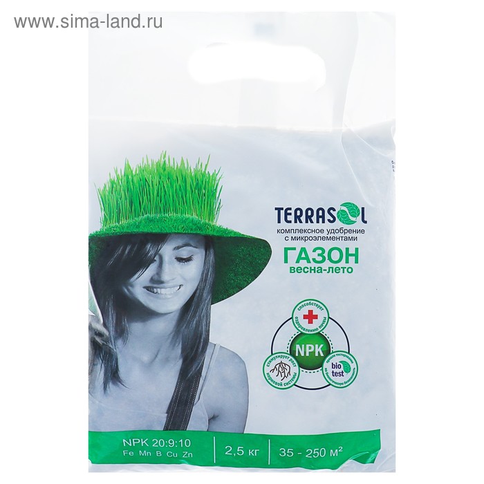 Удобрение Террасол минеральное для Газона весна-лето тукосмесь с микроэлементами, 2,5 кг
Удобрение Террасол минеральное для Газона весна-лето тукосмесь с микроэлементами, 2,5 кг