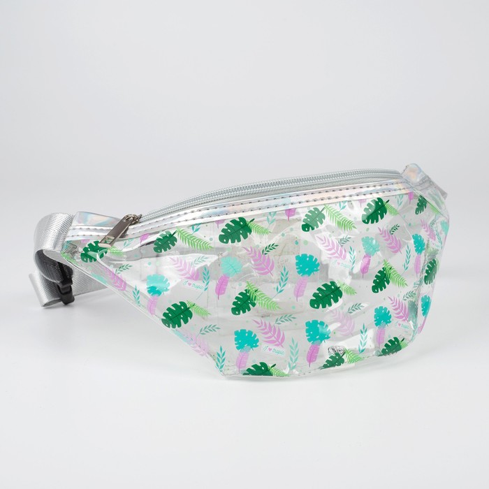 Сумка детская поясная I love tropic на молнии, цвет прозрачный 
Сумка детская поясная I love tropic на молнии, цвет прозрачный