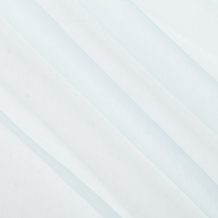 фото Штора тюль 145х260 см, органза, цвет голубой, на шторной ленте, 100% полиэстер belezza