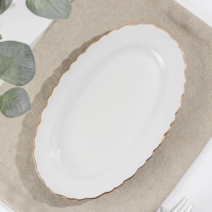 Тарелка овальная «Золото», d=23 см
Тарелка овальная «Золото», d=23 см