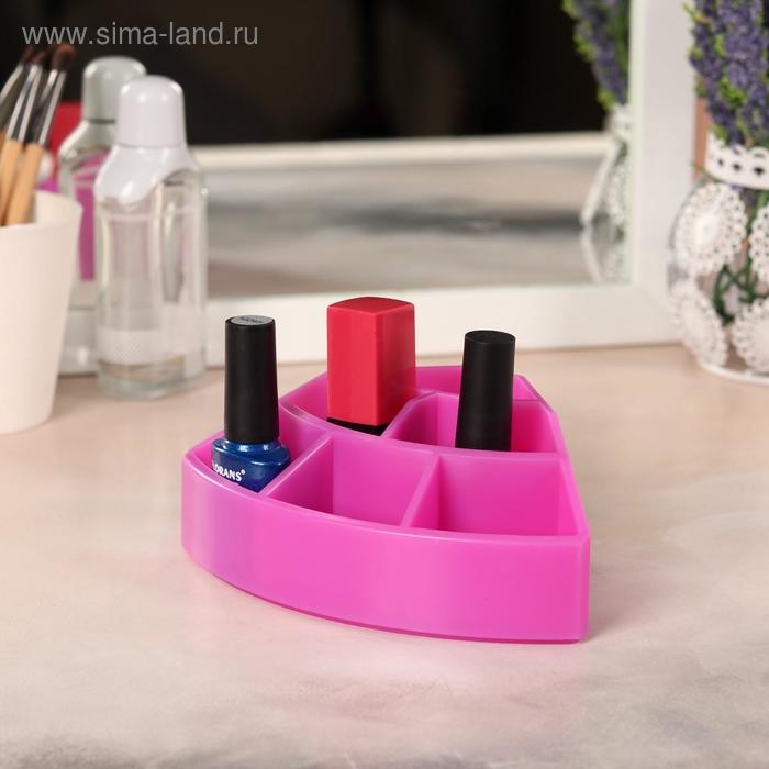 фото Органайзер для маникюрных/косметических принадлежностей, 6 секций, 14 × 9 × 5,5 см, цвет микс