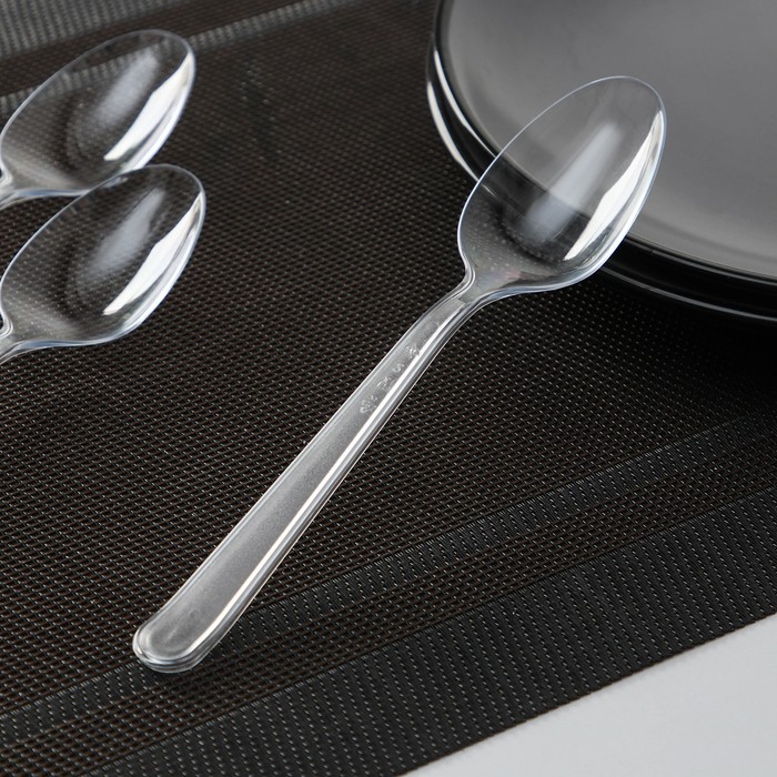 Набор одноразовых ложек «Премиум», 18 см, 10 шт, цвет прозрачный
Набор одноразовых ложек «Премиум», 18 см, 10 шт, цвет прозрачный