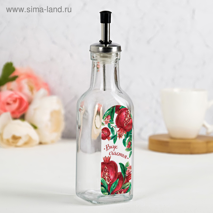 Емкость для масла и уксуса "Вкус счастья", 150 мл
Емкость для масла и уксуса "Вкус счастья", 150 мл