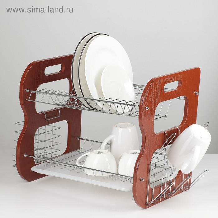 Сушилка для посуды 2-х ярусная «Стойка», В-образная, 40×23,5×34 см
Сушилка для посуды 2-х ярусная «Стойка», В-образная, 40×23,5×34 см