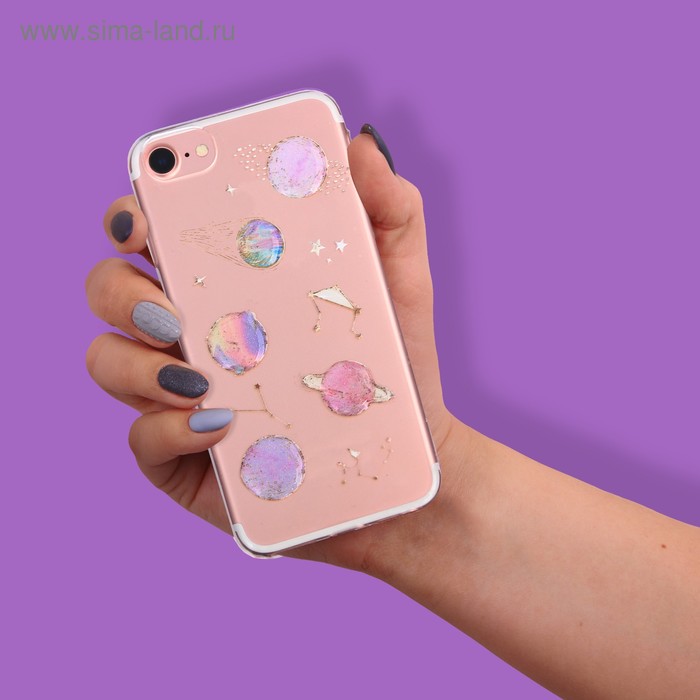 Чехол для телефона iPhone 6, 6S, 7 с эпоксидными элементами «Космос», 6.5 × 14 см
Чехол для телефона iPhone 6, 6S, 7 с эпоксидными элементами «Космос», 6.5 × 14 см