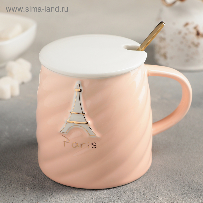 Кружка «Париж», 430 мл, с керамической крышкой и ложкой, рисунок МИКС
Кружка «Париж», 430 мл, с керамической крышкой и ложкой, рисунок МИКС