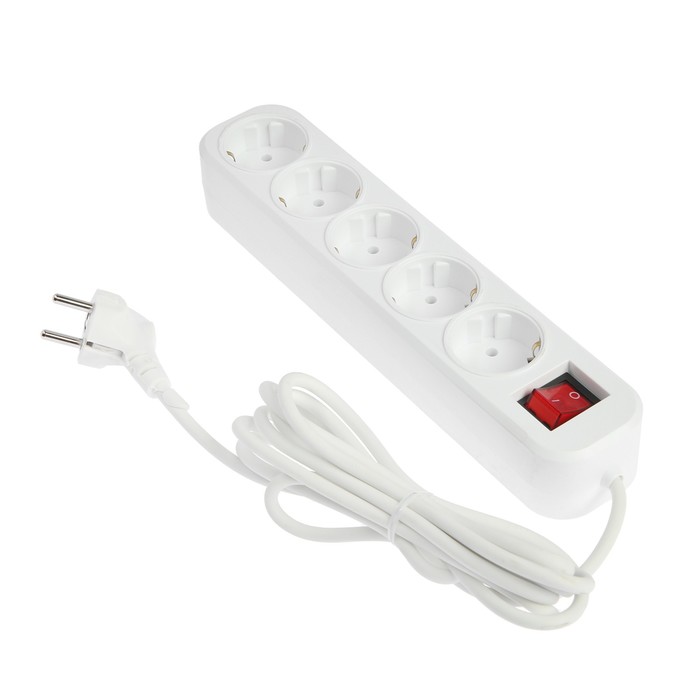 Сетевой фильтр TUNDRA, 5 розеток, 3 м, 10 А, 2200 Вт, ПВС 3х0.75, IP20, белый
Сетевой фильтр TUNDRA, 5 розеток, 3 м, 10 А, 2200 Вт, ПВС 3х0.75, IP20, белый